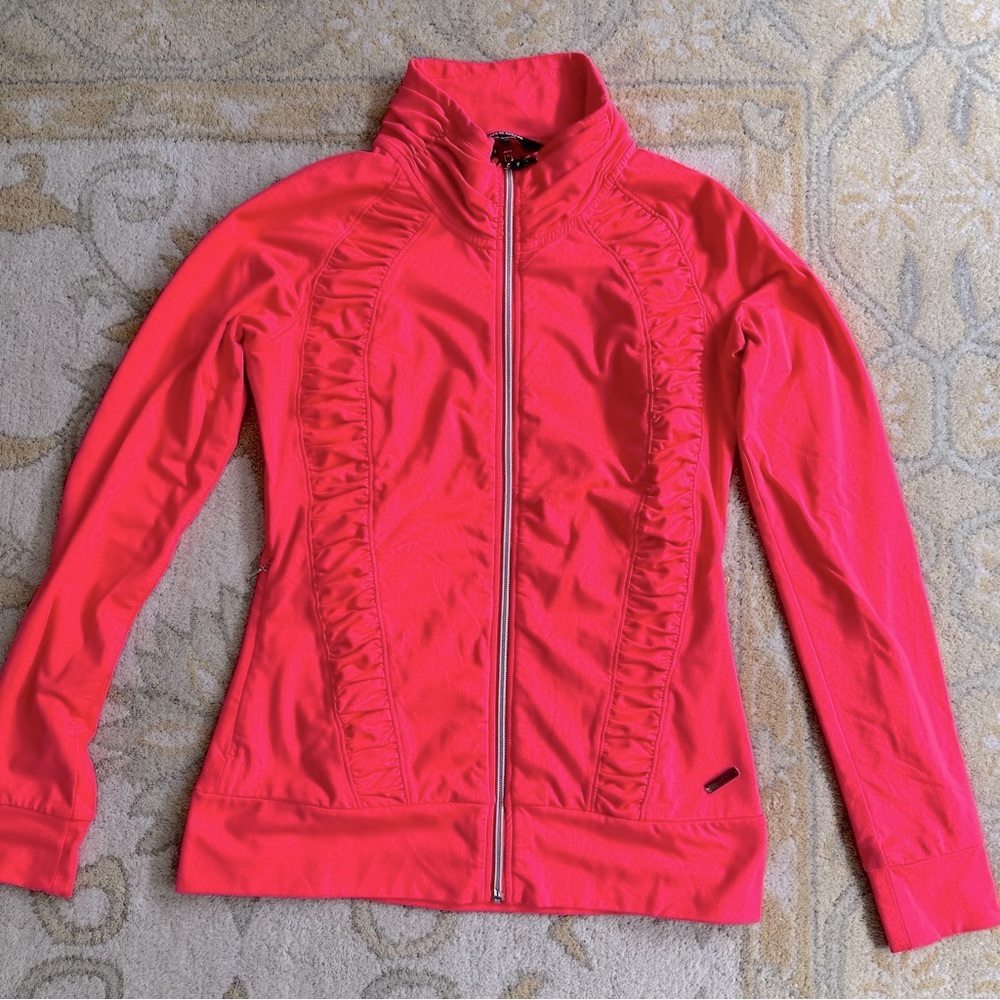 Sunice Neon Pink Ruched Jacket Small - Picture 5 of 13